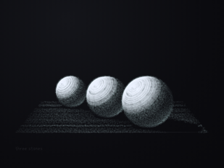 three stones, a page from the sketchbook